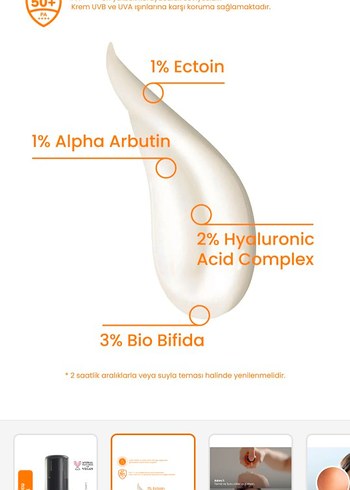 Cosmogenesis 50ml Yüksek Korumalı Güneş Kremi SPF50+ - Görsel 2