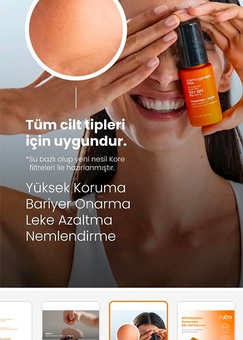 Cosmogenesis 50ml Yüksek Korumalı Güneş Kremi SPF50+ - Görsel 3