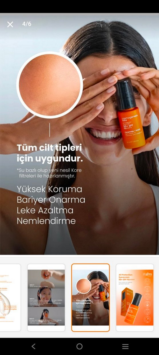 Cosmogenesis 50ml Yüksek Korumalı Güneş Kremi SPF50+ - Görsel 3