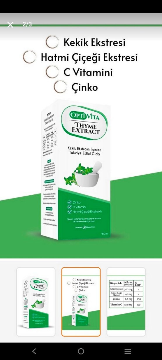 Kekik Ekstraktlı Takviye Edici Gıda 150 ml - Görsel 2