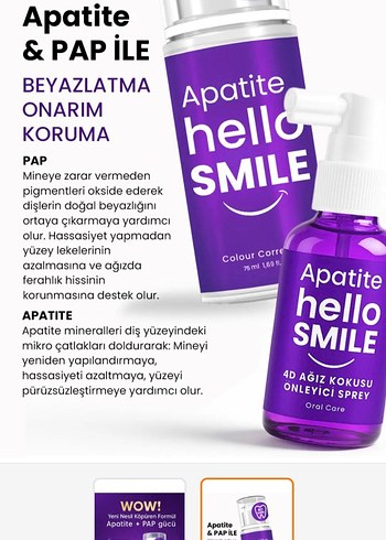 Apatite Hello Smile Ağız Spreyi ve Renk Düzeltici - Görsel 2