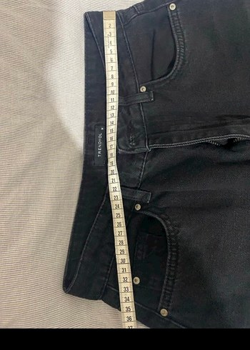 Kadın Siyah Kot Pantolon - Görsel 5