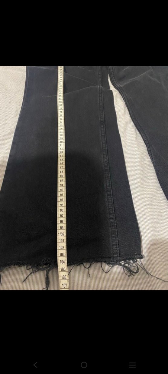 Kadın Siyah  Kot Pantolon - Görsel 4