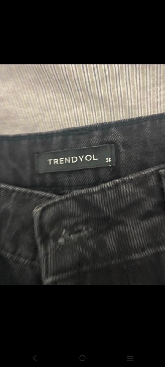 Kadın Siyah  Kot Pantolon - Görsel 3