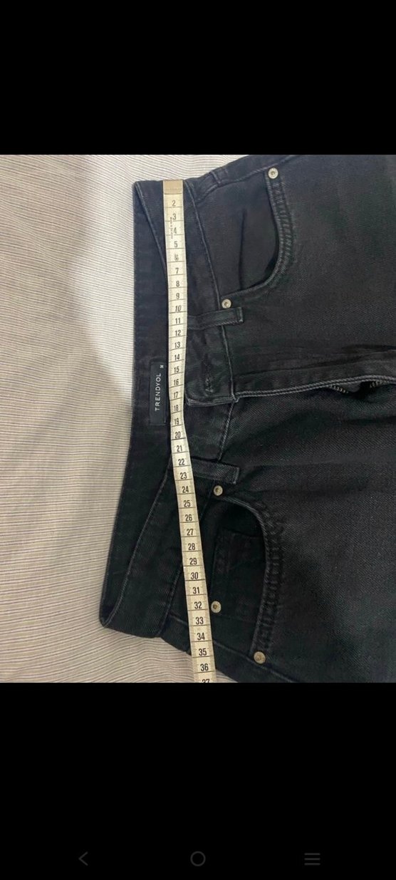 Kadın Siyah  Kot Pantolon - Görsel 5