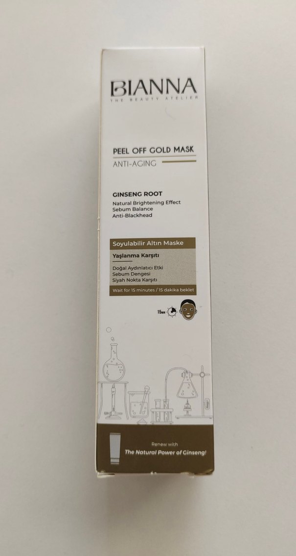 Bianna Soyulabilir Altın Maske - Yaşlanma Karşıtı - Görsel 2