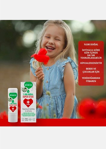 Siveno %100 Doğal Organik süper stick - Görsel 6