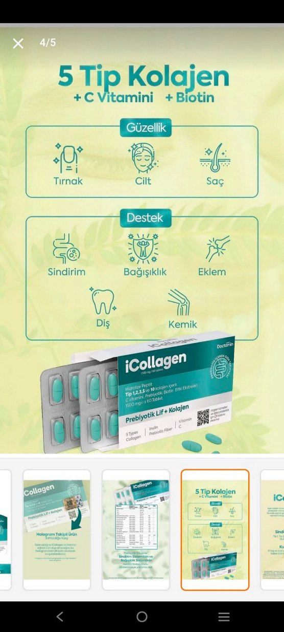 Diger iCollagen 60 Tablet - Görsel 2