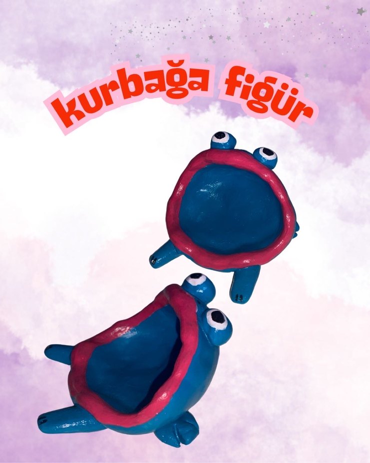 El Yapımı Kurbağa Figürü  - Görsel 2