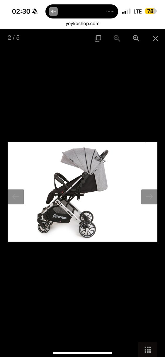 Yoyko Quantum Gri Bebek Arabası ve Oto Koltuğu - Görsel 4