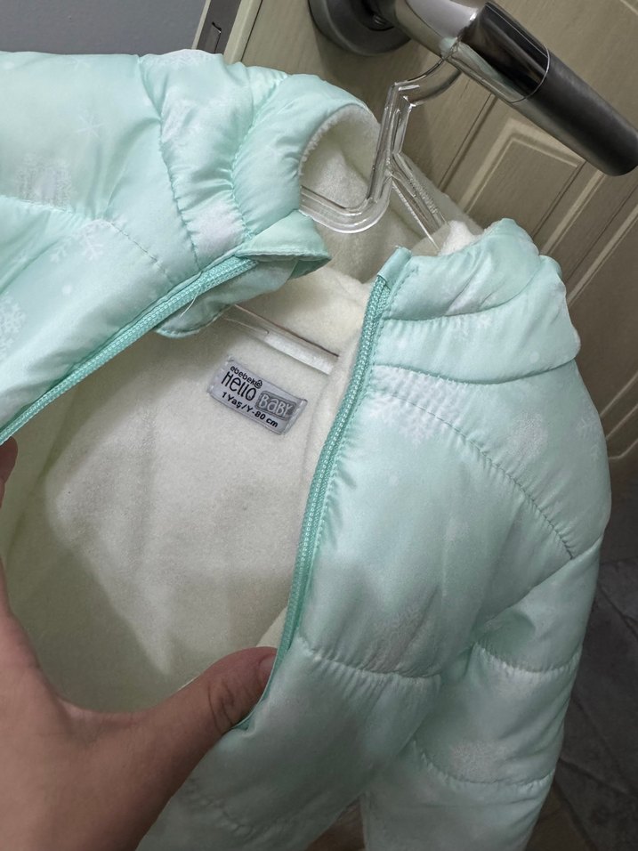 Kız Çocuk Pastel Renk Kapitone Mont - Görsel 2