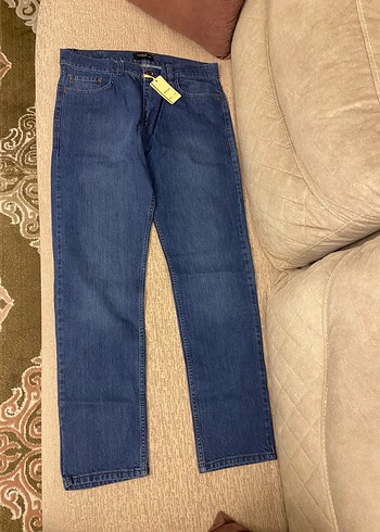 Erkek Mavi Denim Pantolon