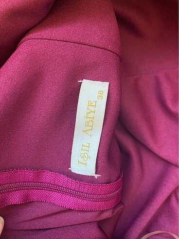 Mürdüm madonna yaka abiye - Görsel 3