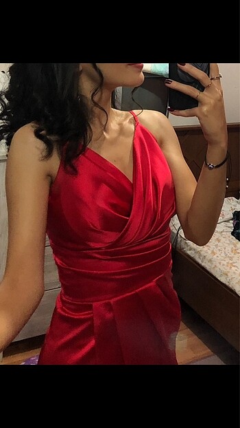 Kırmızı abiye