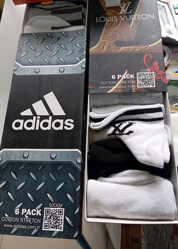Adidas, Nike, Puma, Louis Vuitton çorap - Görsel 2