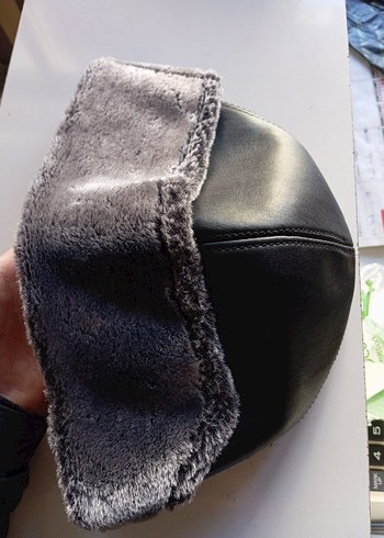  Şık & Sıcak Kışlık Kürklü Deri Şapka - Görsel 2