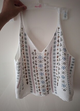 Askılı crop bluz
