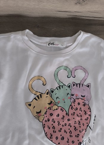 CİVİL Kız Çocuk Uzun Kollu Sweatshirt - Görsel 3