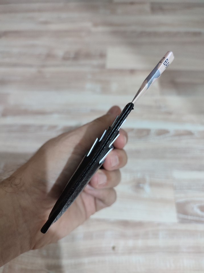 Siyah Hakiki Deri Kartlık - Görsel 3