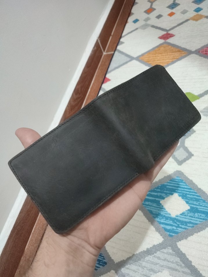 Füme Hakiki Deri Erkek Cüzdanı - Görsel 5