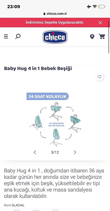 Beden Chicco 4 in 1 besik