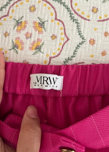 m Beden pembe Renk Pembe Çizgili Uzun Kadın Blazer Ceket