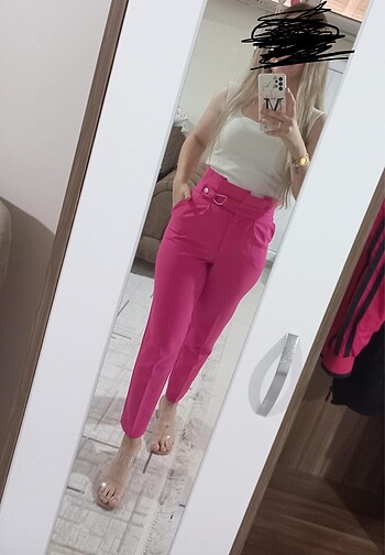 Zara pembe pantolon