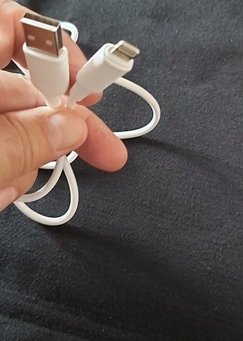 Orjinal 3A Yüksek Hızlı Şarj Destekli Beyaz USB Kablosu - Görsel 8