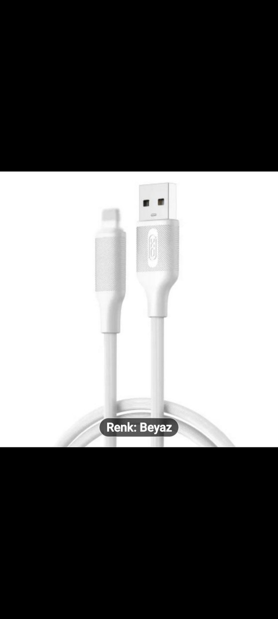 Orjinal 3A Yüksek Hızlı Şarj Destekli Beyaz USB Kablosu - Görsel 2