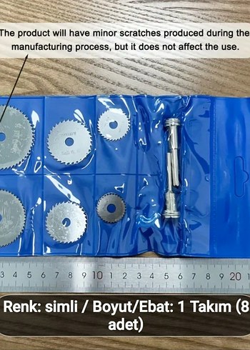 8 PARÇALI ÇELİK TESTERE BIÇAKLARI - Görsel 2