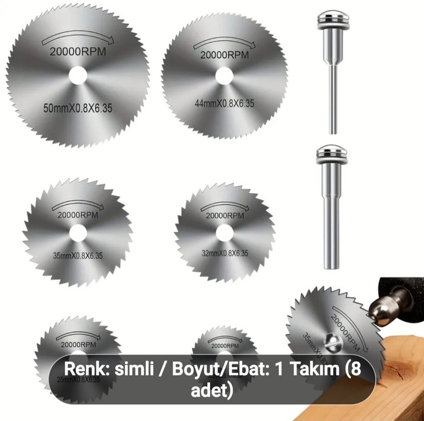 8 PARÇALI ÇELİK TESTERE BIÇAKLARI - Görsel 3