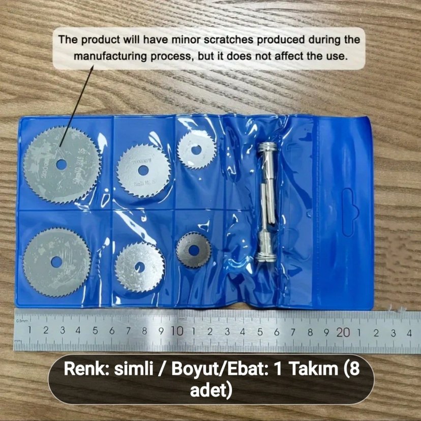 8 PARÇALI ÇELİK TESTERE BIÇAKLARI - Görsel 2