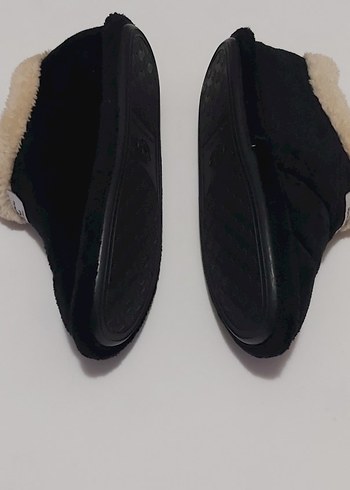 ÜNİSEX SİYAH,İÇİ YÜNLÜ EV AYAKKABISI - Görsel 10