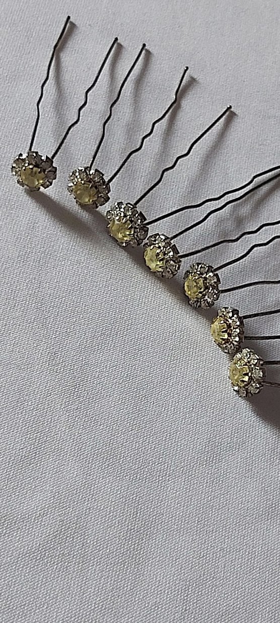 7 Adet TAŞLI TOPUZ TOKASI - Görsel 2