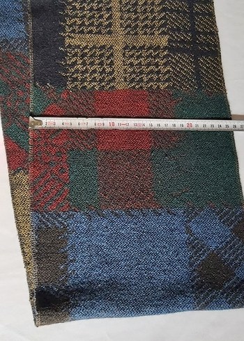 Erkek Çok Renkli Desenli Uzun Atkı - Görsel 4