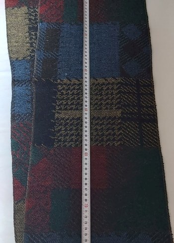 Erkek Çok Renkli Desenli Uzun Atkı - Görsel 2