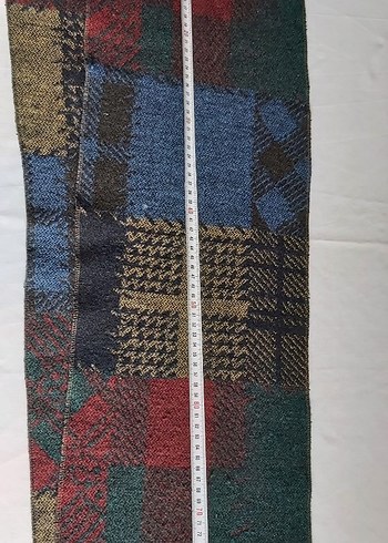 Erkek Çok Renkli Desenli Uzun Atkı - Görsel 3