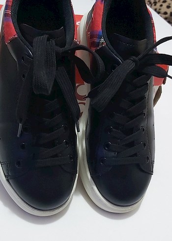 KUMAŞ DESENLİ BAYAN AYAKKABISI - Görsel 3