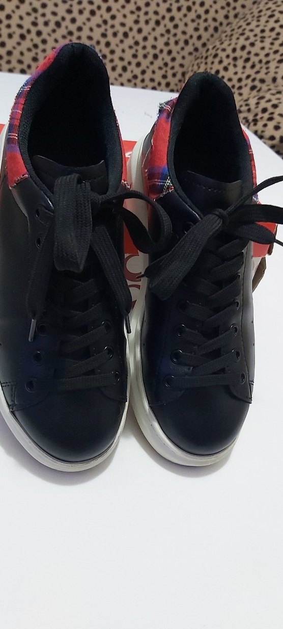 KUMAŞ DESENLİ BAYAN AYAKKABISI - Görsel 3