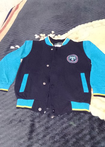 9 Yaş Beden Çocuk Mavi Sweatshirt afyon Selçuklu ilkokulu ceketi yepyeni