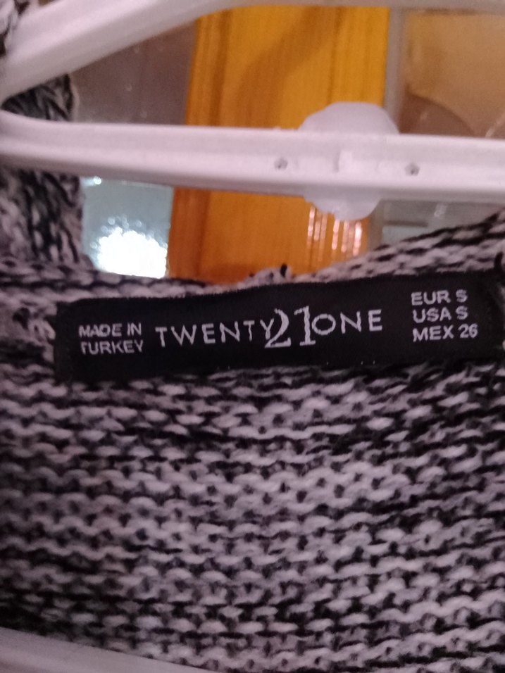 Gri Uzun Örgü Kadın Hırka - Görsel 5