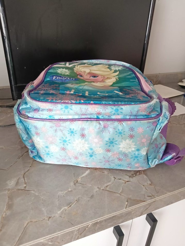 Pastel Renkli Frozen Elsa Okul Çantası - Görsel 3