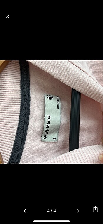 s Beden WWF CROP SWEATSHİRT