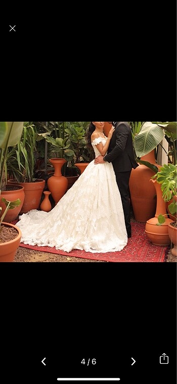 xs Beden beyaz Renk Oleg cassini gelinlik