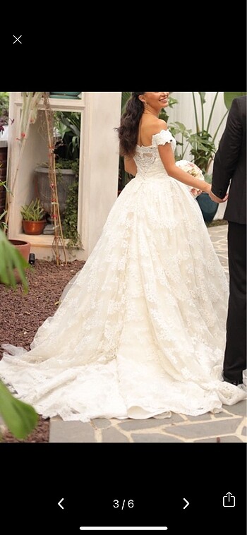 xs Beden Oleg cassini gelinlik