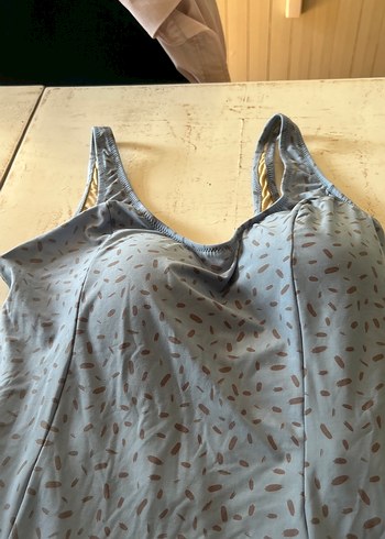 Gri Desenli etekli mayo - Görsel 2