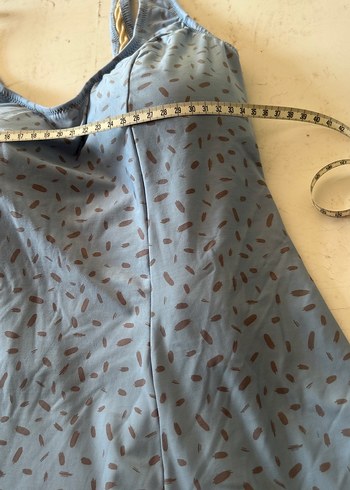 Gri Desenli etekli mayo - Görsel 4