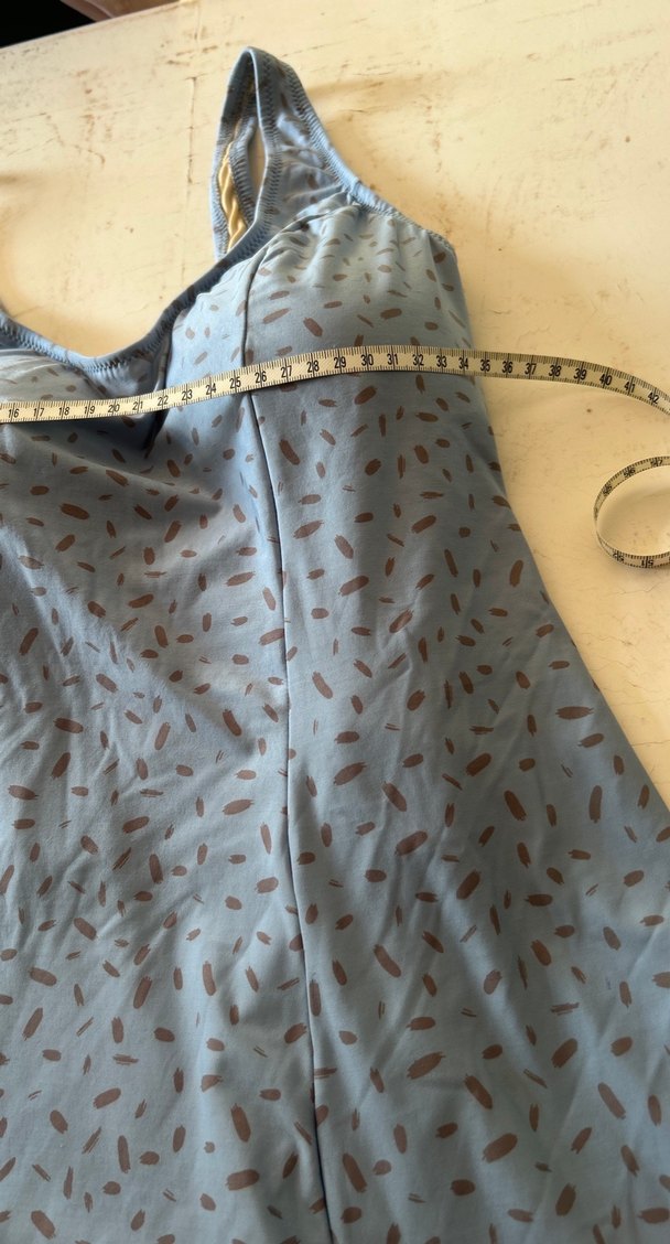 Gri Desenli etekli mayo - Görsel 4