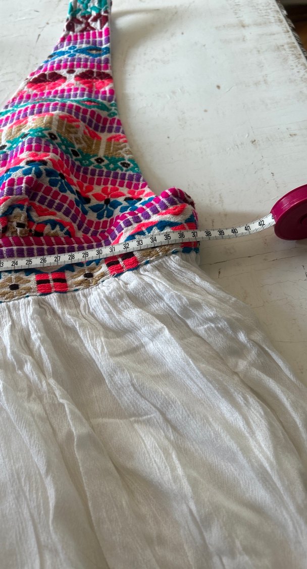 Nakışlı Bohem plaj elbisesi - Görsel 4