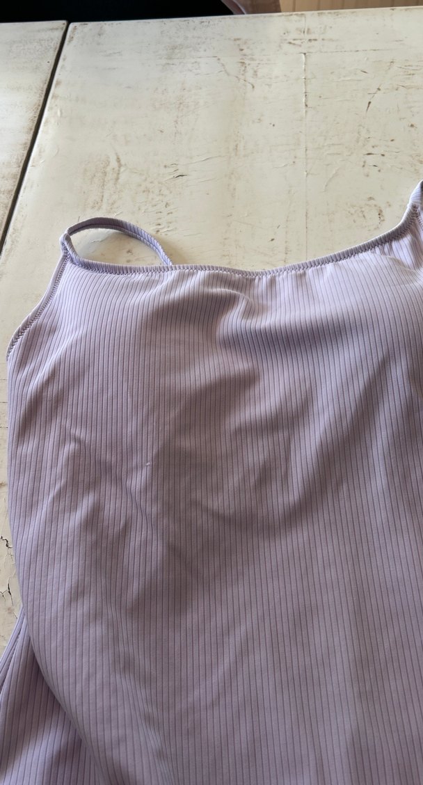 Pastel Mor İnce Askılı Kadın Mayo - Görsel 2